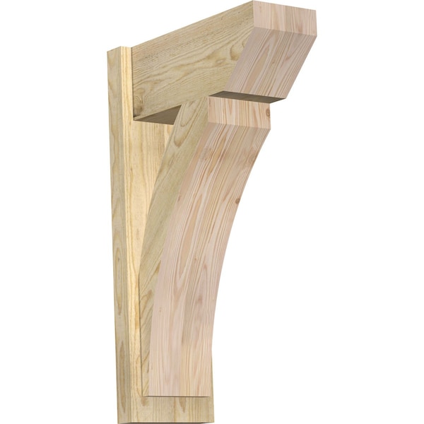Ekena Millwork Thorton Slat Rough Sawn Outlooker, Douglas Fir, 8"W x 18"D x 30"H OUT08X18X30THR06RDF - main